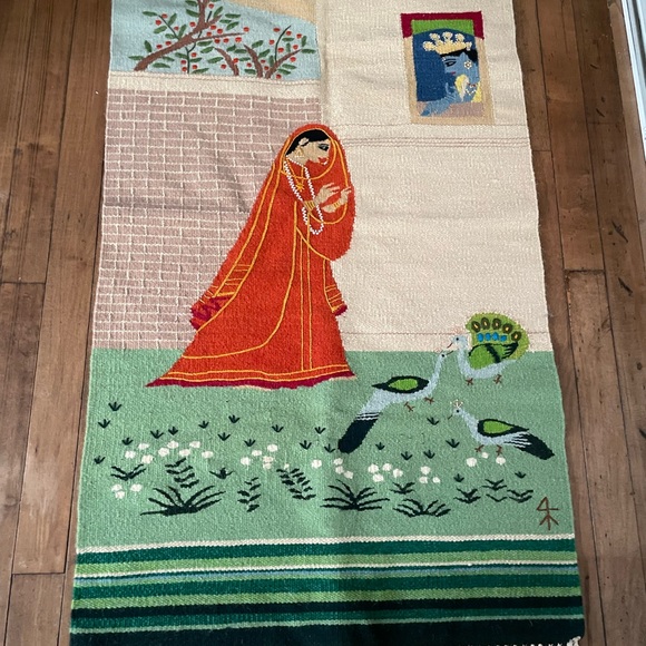 HANDICRAFT RUG/ TAPESTRY - Picture 1 of 2